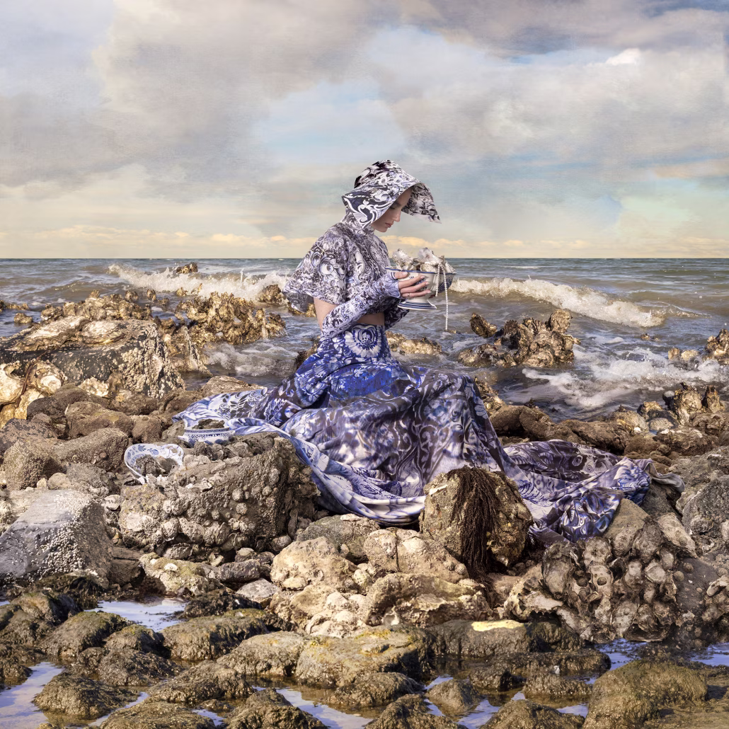 Oyster Queen at her private island - Food from the Earth - Hans Withous & Karin Terwisse